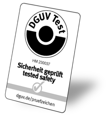 Bloccaggio idraulico di sicurezza con certificazione DGUV.